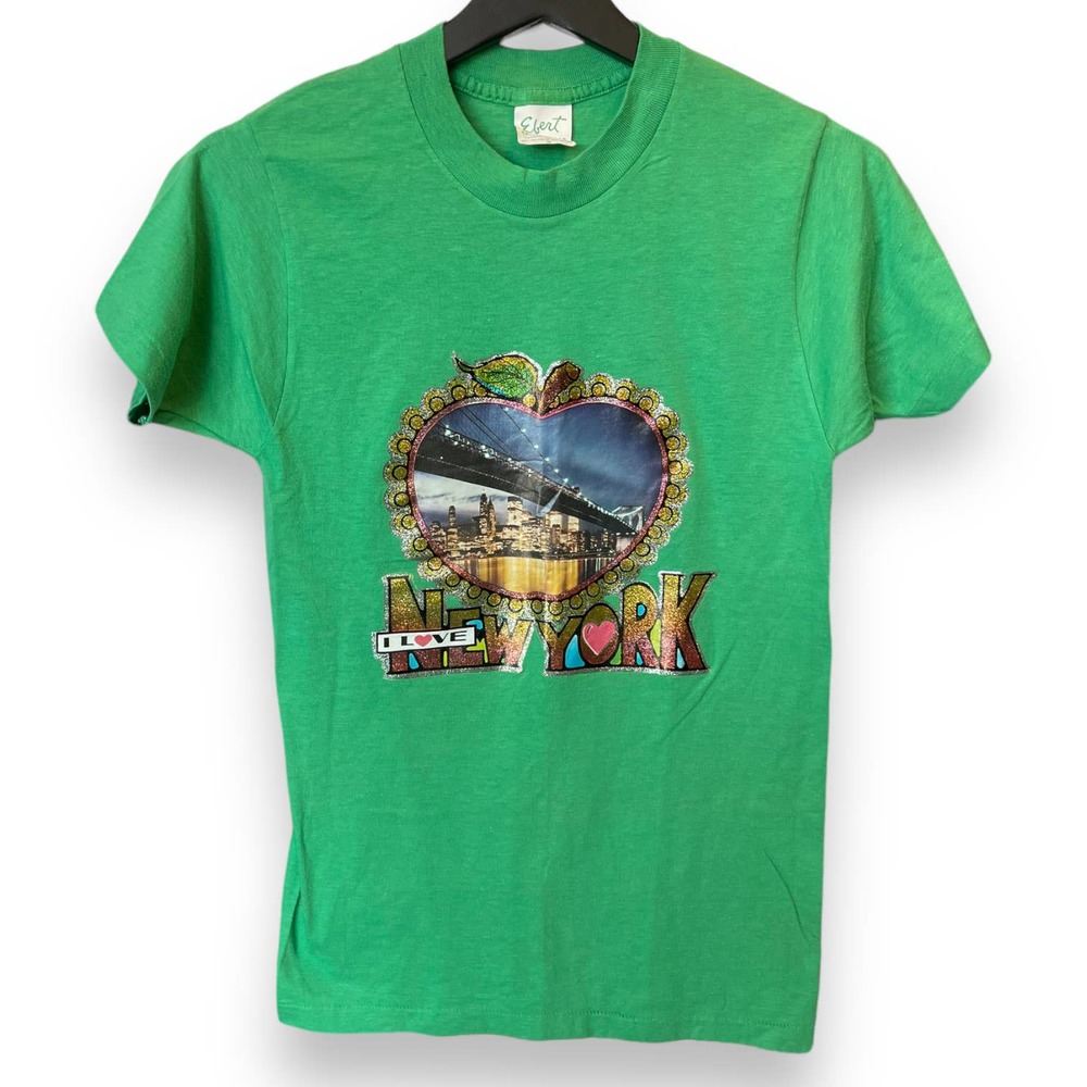 I Love New York NYC 70’s Vintage T-Shirt Iron On Tagged Small